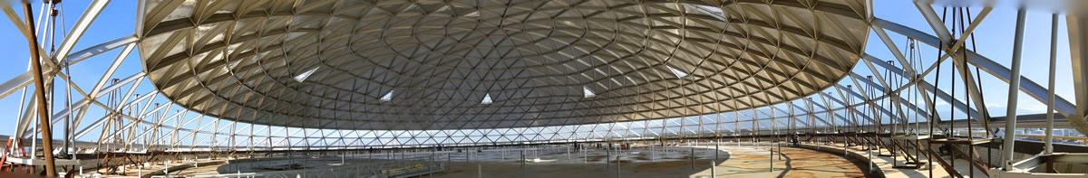 Geodesic dome roof repair